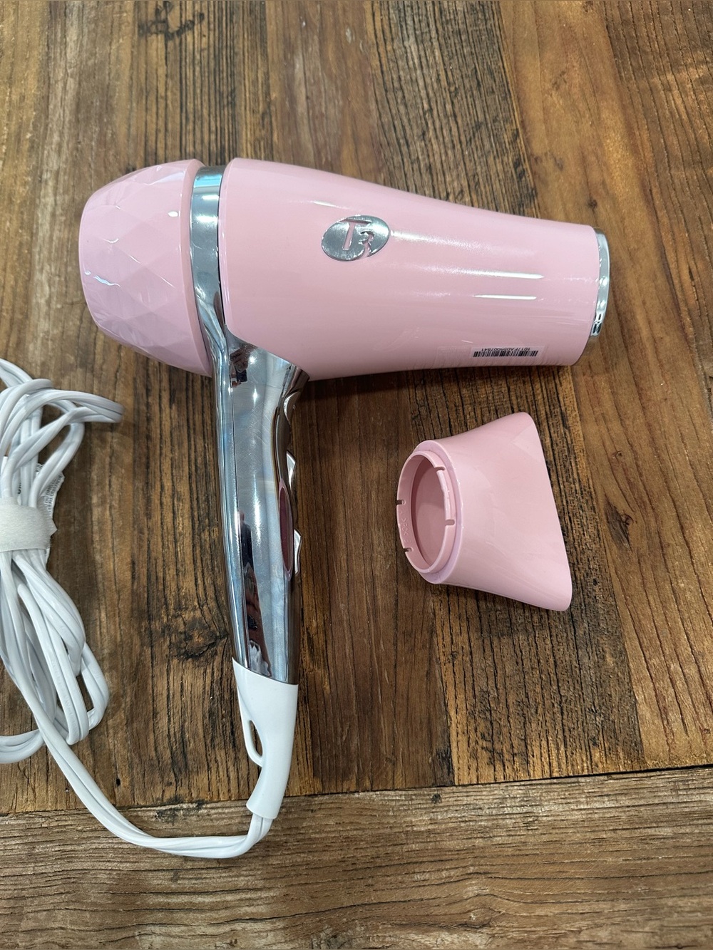 T3 Pink  Hair Dryer with Removable Concentrator